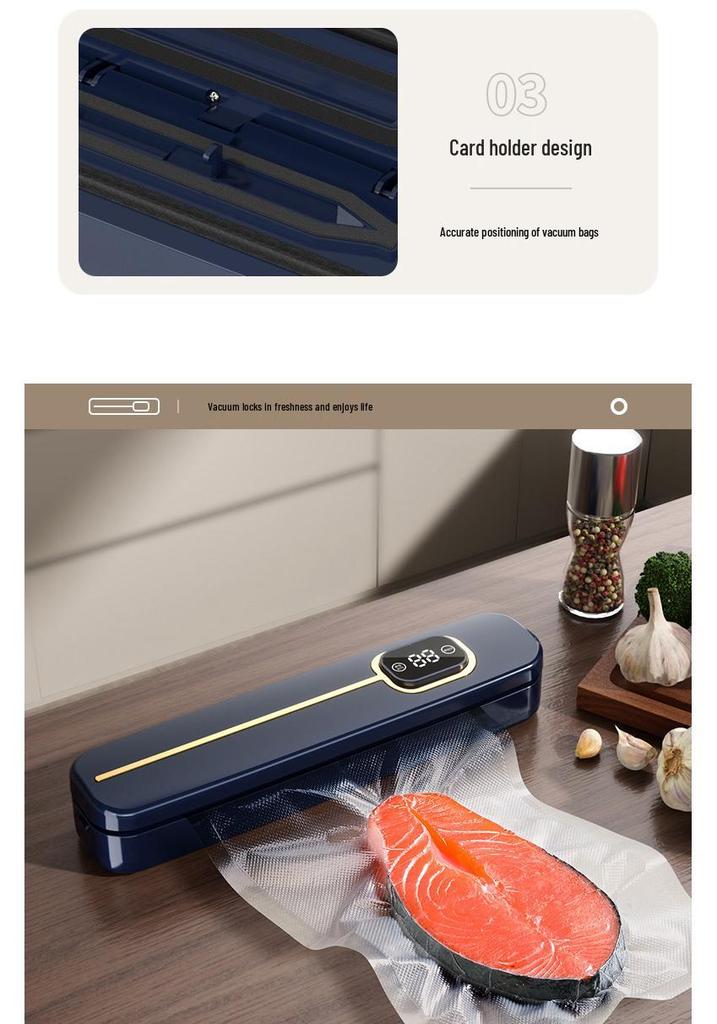 New Cross-Border Vacuum Sealer with LCD Display - Super Strong Food Preservation Machine