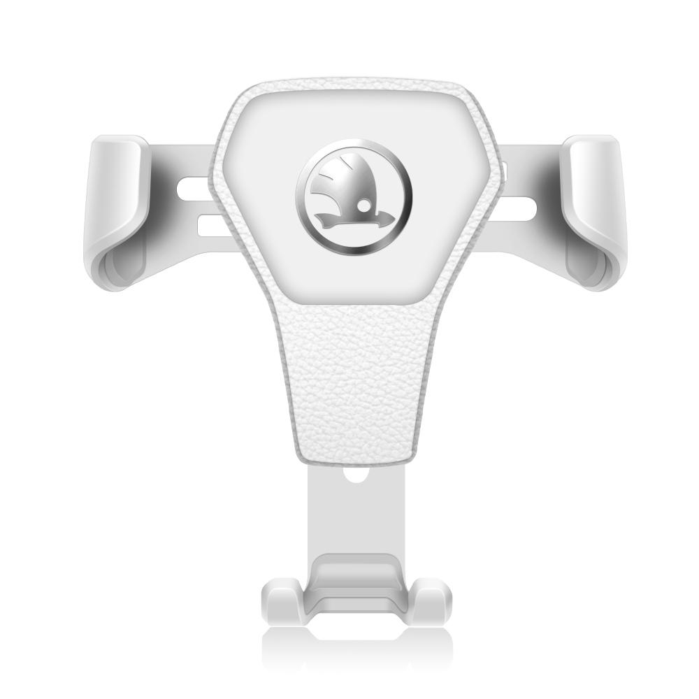 Schwerkraft Auto Handyhalter Auto Lüftungsschlitz Clip Zubehör für Skoda Kodiaq Octavia Fabia Karoq Enyaq Kamiq Superb Rapid Vision RS evw355