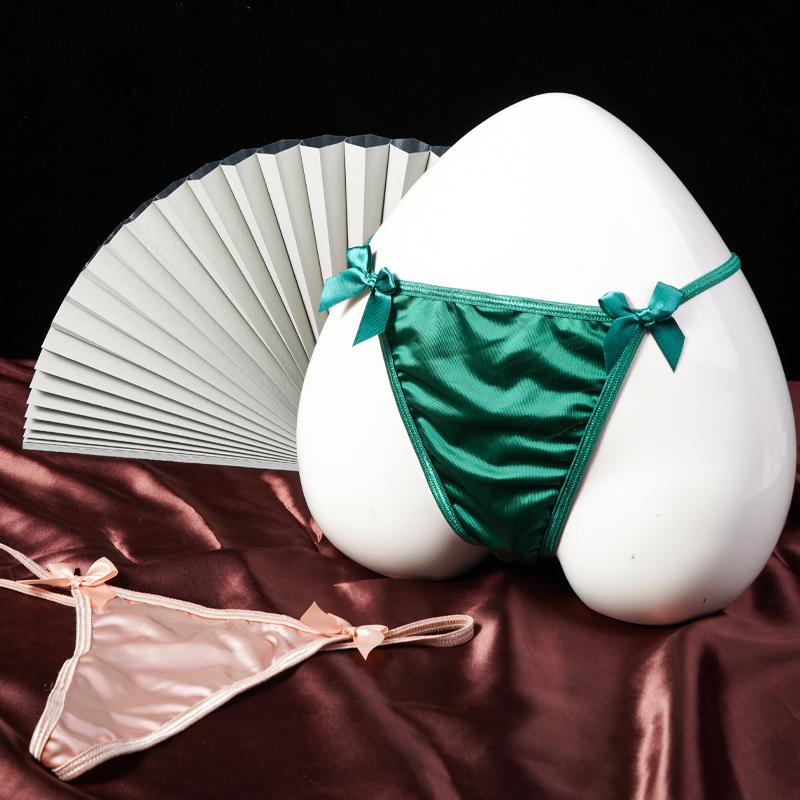 Chiloți sexy pentru femei, cu lanț metalic, cure, slip, drăguț, cu fundă, cu talie joasă, lenjerie erotică pentru femei, chiloți intimi