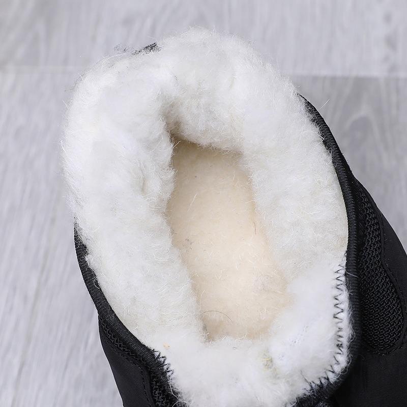 Baumwollschuhe Herren neu Winter altes Peking Wolle warm rutschfest hochgeschnitten Schneestiefel weichsohlig gefüttert verdickt Papa-Schuhe