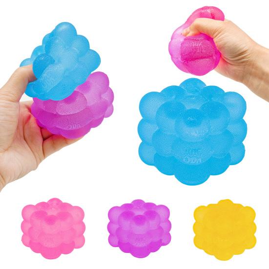 Mini Round Cube Squeeze Toy Stress Anxiety Relief Grape Ice Cube Sensory Toy Teens Adults Portable Soft TPR Cube Pinch Toy