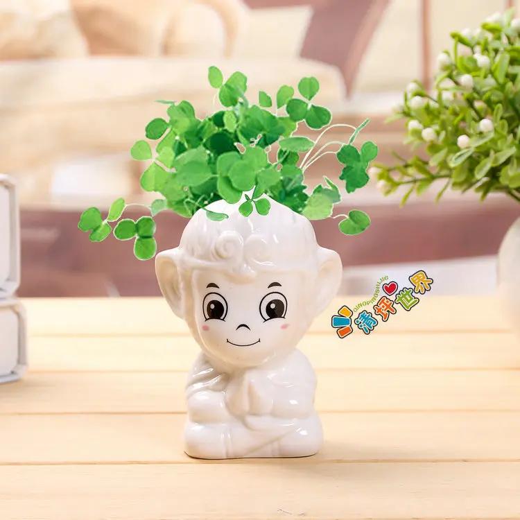 Nouă mini păpușă drăguță ghiveci cu flori Ghiveci din ceramică suculente în ghivece creative bricolaj jucării pentru copii cadou educație științifică decor acasă