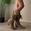 Fashion Women's Boots Autumn Boots-Women Female Shoes Sexy Thigh High Heels High Sexy 2024 Ladies Cowboy Over-the-Knee Retro Boots Women