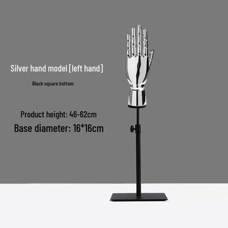 Electroplated Jewelry Display Stand: Mannequin Hand for Clothing Store Window, Glove Rack, and Ornament Display
