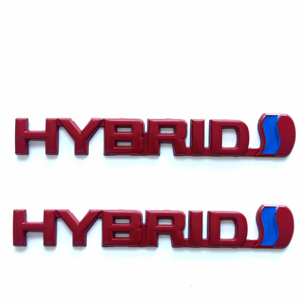 HYBRID Metal Car Logo Decorative Stickers Are Suitable for Decal Accessories On the Rear Side of the Trunk of the Entire Car Bod