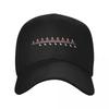 Rowing - 8+, Red & Black Colors, Dark Background Baseball Cap Custom Caps Party Hat Golf Women Men's