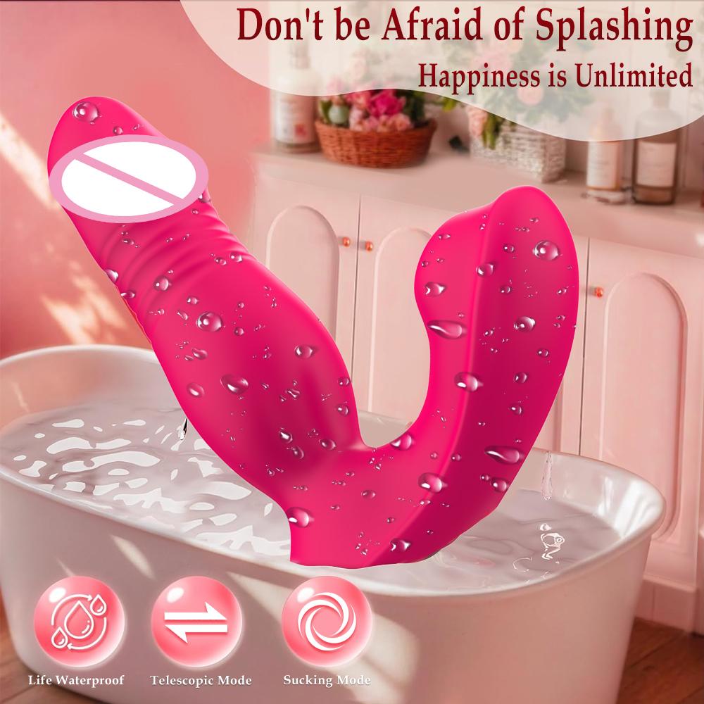 APP Control G Spot Dildo Vibrators Clitoral Stimulator Adult Sex Toys with 9 Thrusting & Vibration Modes, for Women Couples