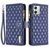 BINFEN COLOR BF Style-15 For Honor X6a 4G Wallet Cover Leather Zipper Pocket Phone Case
