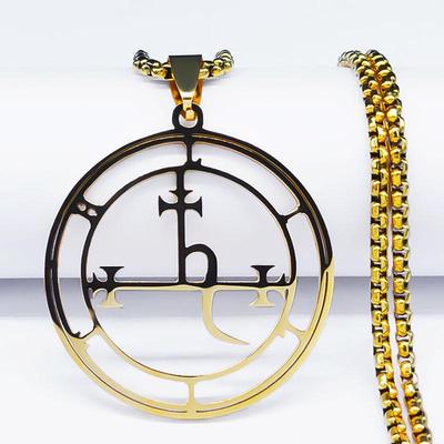LILITH Stainless Steel Unisex Sweater Chain Pendant Necklace