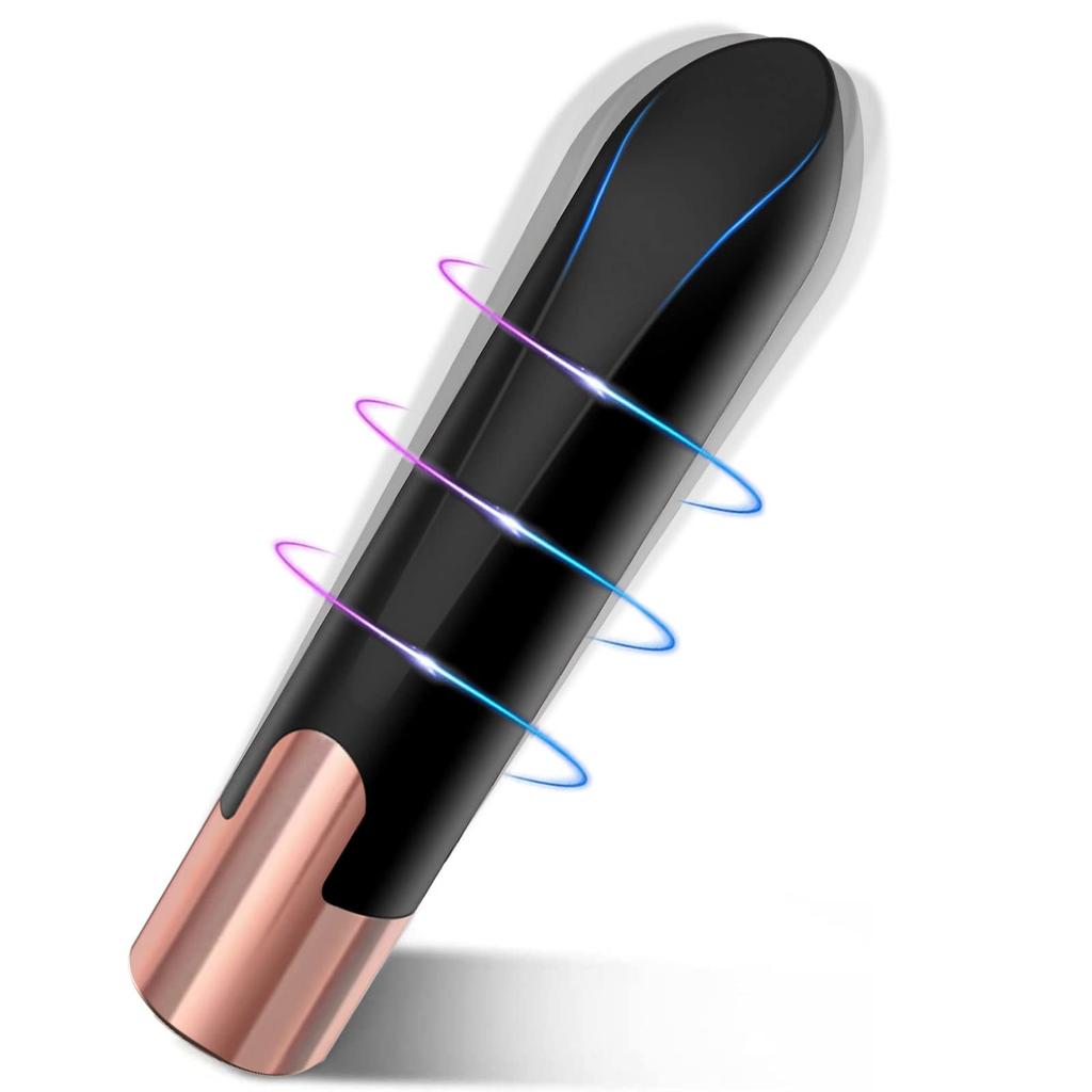 Bullet-Vibrator für Frauen in Lippenstiftform für Klitoris-, Brustwarzen- und Hodenstimulation mit 10 Vibrationsmodi, Sexspielzeug für Erwachsene und Paare