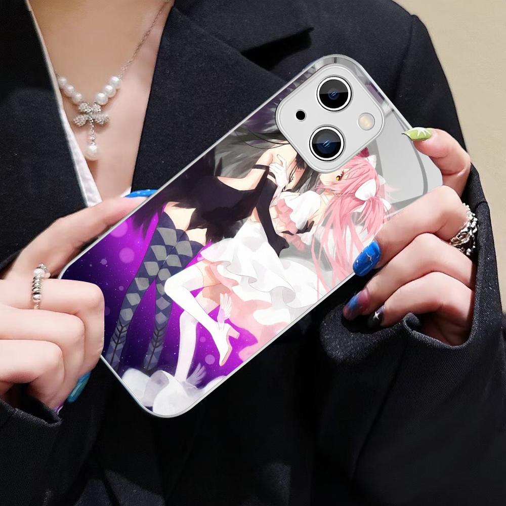 Puella Magi Madoka Magica Phone Case For IPhone 14 13 12 Mini 11 Pro XS Max X XR 14 Plus Tempered Glass Cover