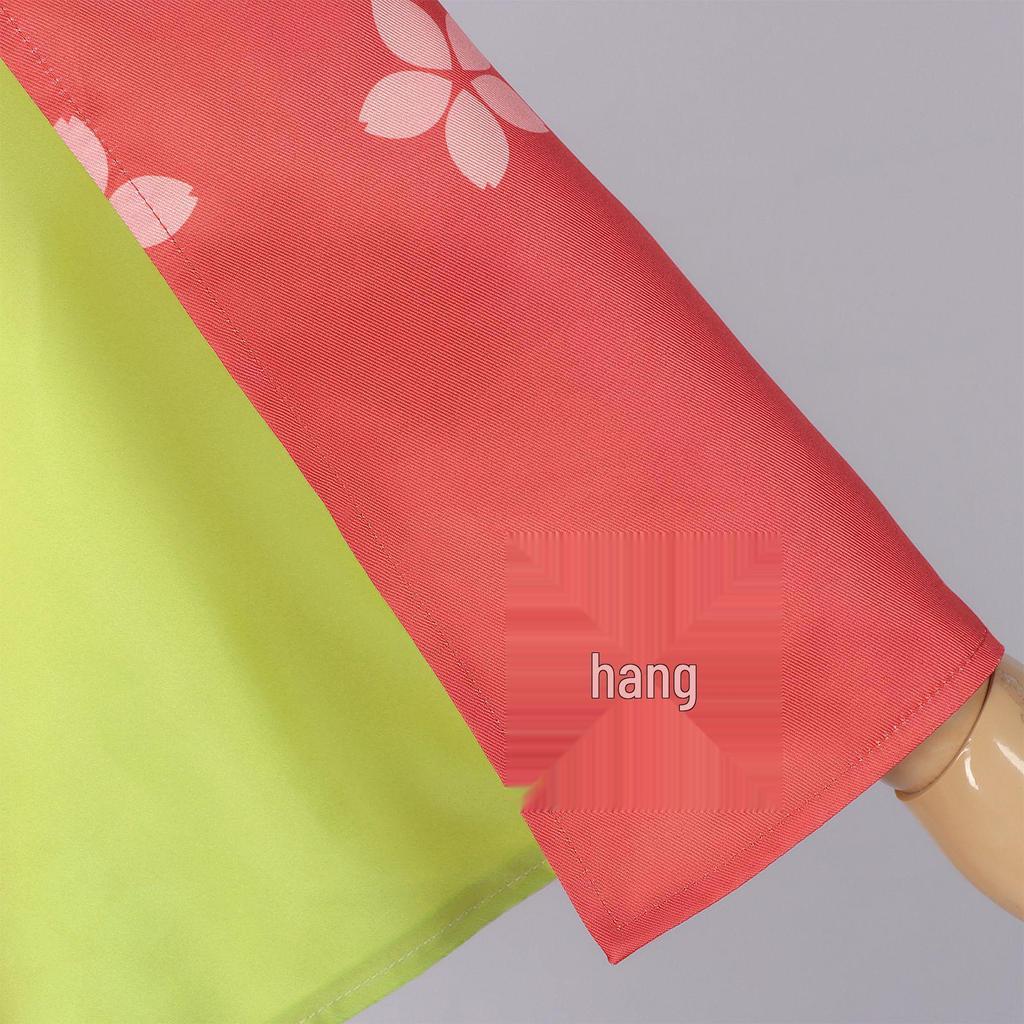 Super Dimension Kaguya-hime Cosplay Costume: Off-the-Shoulder Cherry Blossom Kaguya Moon Viewing Outfit with Wide Sleeves
