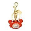 Elegant Crab Keychain With Dazzling Rhinestones Elegant Handbag Charm Sparkling Bag Charm For Bags And Keys In 3 Trendy Colors