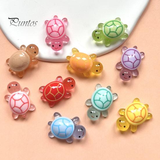 100 Pcs Mini Turtle Figurines Glow In The Dark Turtle Ornaments Miniature Turtle Statues for Fairy Garden Decor DIY Crafts Micro Landscaping