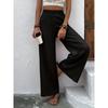 New Women's Casual Wide Leg Pants Comfortable Straight Cut Long Trousers Thin Sle Autumn Collection