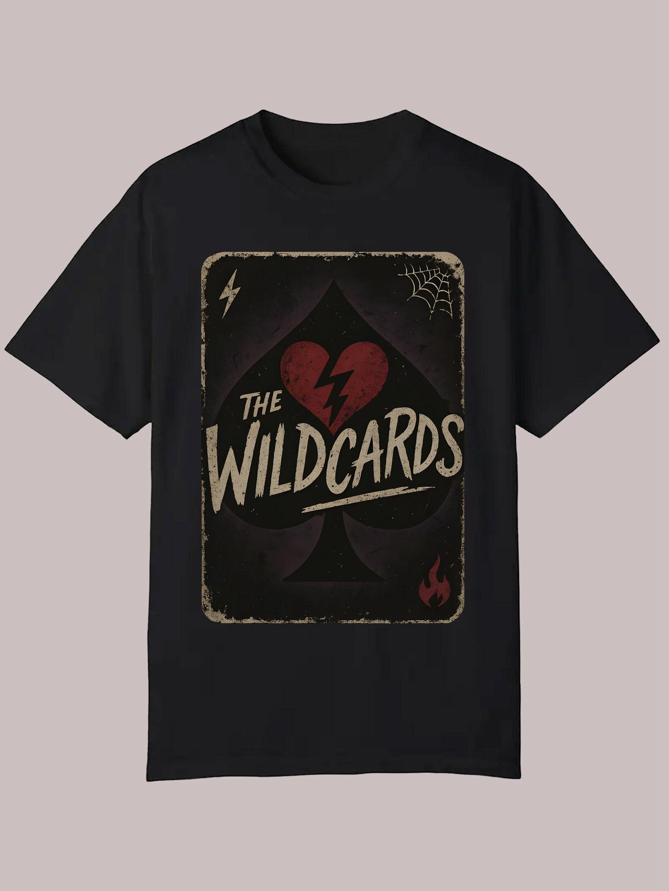 Summer Casual Round Neck Polyester (Polyester) Graphic T-shirt M
