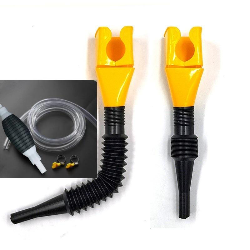 1Set Plastic Car Motorcycle Refueling Engine Oil Funnel Filter Conveying Tool Oil Change Funnel Accessories