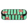 Pen Case 300D Polyester Large Capacity Zipper Closure with Mesh Pocket Removable Divider and Pen Slots for College and School Use