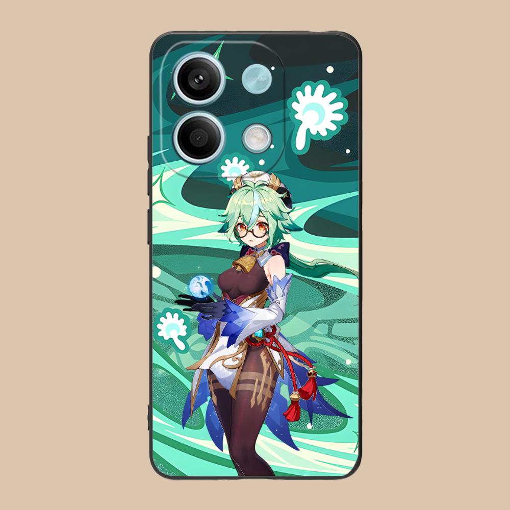 Game GI Sucrose Matte TPU Mobile Phone Case for POCO M7 M6 M5 M4 M3 X7 X6 X5 X4 X3 Pro GT 5G Colorful Printing Cover