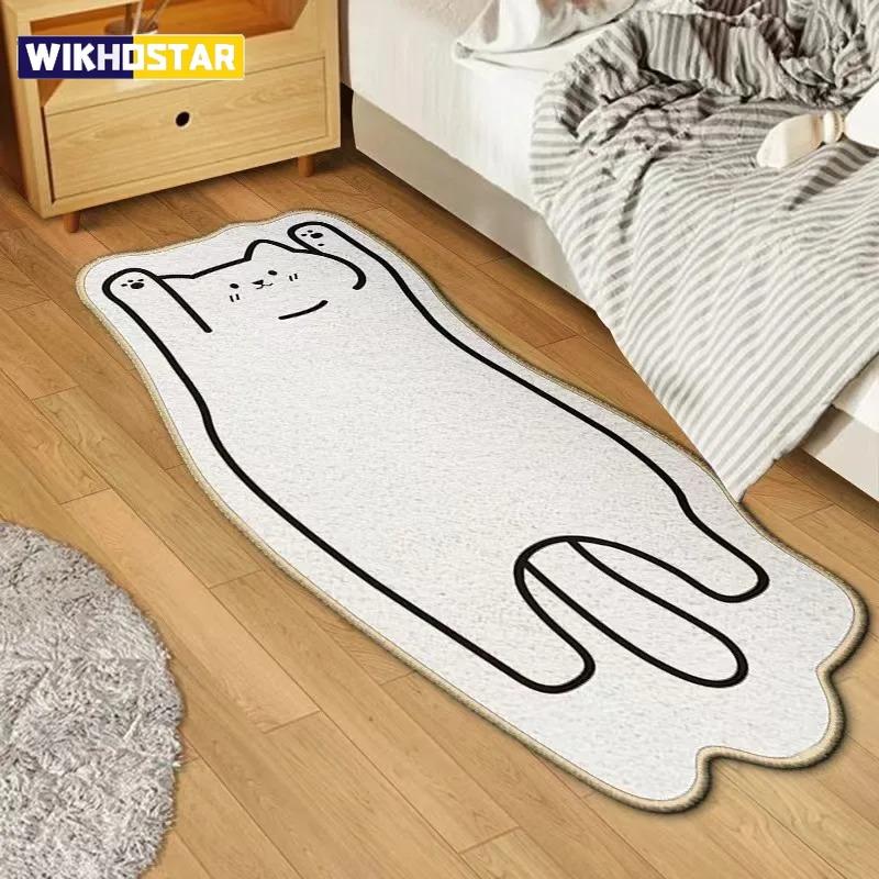 

Irregular Cartoon Animal Imitation Cashmere Carpet,living Room, Coffee Table,floor Mat, Bedroom, CHILDREN S Room, Thickened 40x90cm білий