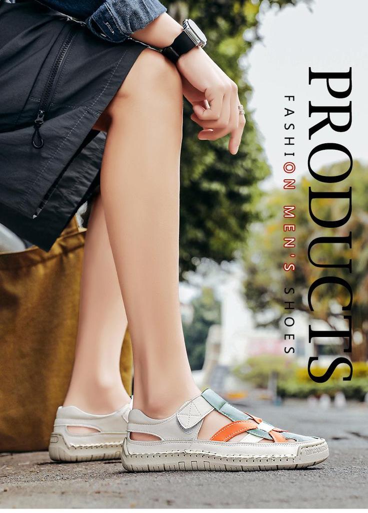 Lichte Dames Zomer Sandalen Anti-slip 2025 - Romeins Plat Geweven, Zachte Zool, Perfect voor Strand en Studenten