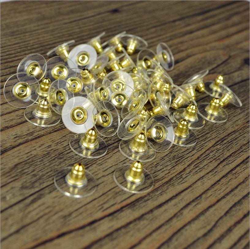 E1401 DIY Jewelry Accessories: Bullet Earring Stoppers, UFO Earplugs, Round Ear Backs