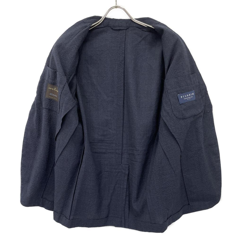 TOMORROWLAND PILGRIM [Excellent Condition] 61-07-22-07002 Wool Polyurethane Single 2B Jacket 46 NavyUsed