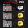 4.5 Inch LED Work Light DRL Daytime Running Light Spotlights Off-Road Lights Yellow+White Light For Trucks UTV ATV Car