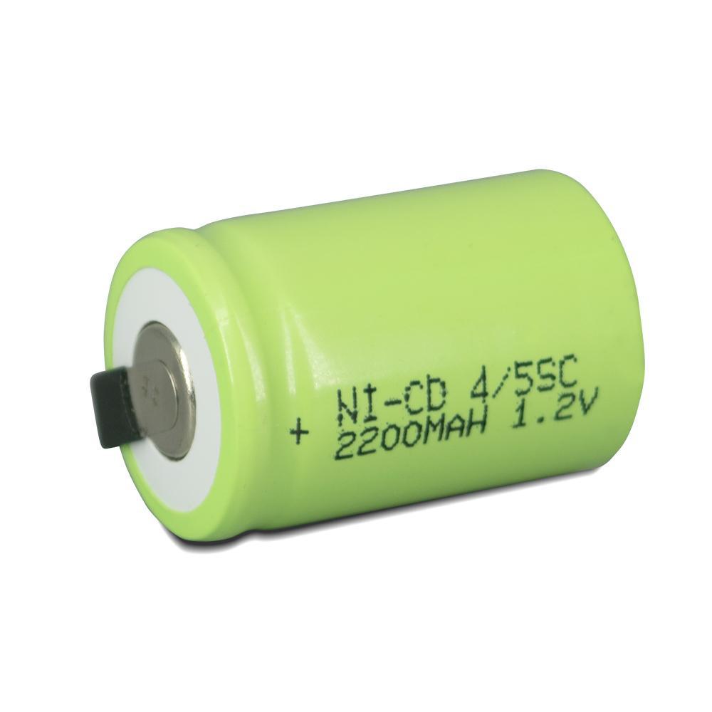 1.2V 2200mAh 4/5SC Battery 4/5 Sub C NI-CD Cell with Welding Tabs Rechargeable Battery for Screwdriver Electric Hand Drill