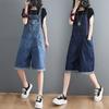 Sommer Denim Shorts Jeans Overalls Frauen Koreanische Baggy Taschen Breite Bein Overalls Strampler Frauen Ärmellose Hosenträger Hosen
