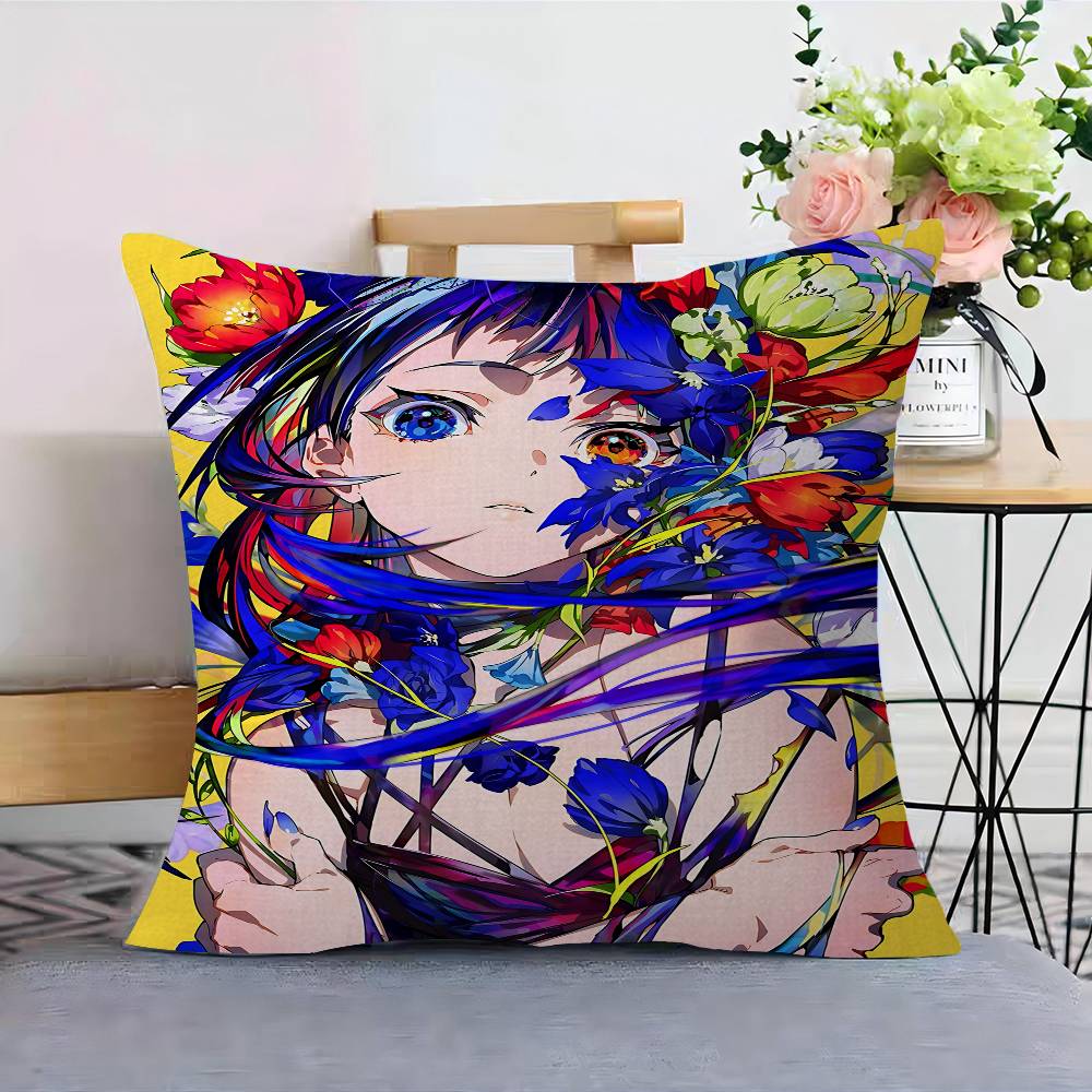M-Mika Pikazo Artistic Pillow Cover Sofa Cushion Cover Home Room Decoration Children Gift
