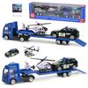 Children's Mini Alloy Inertial Car Set with Sliding Trailer Models