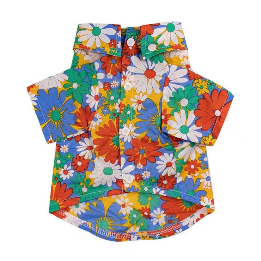 

Comfortable Pet Shirts Durable Cat Clothes Fashionable Dog Short Sleeves Pet Supplies M