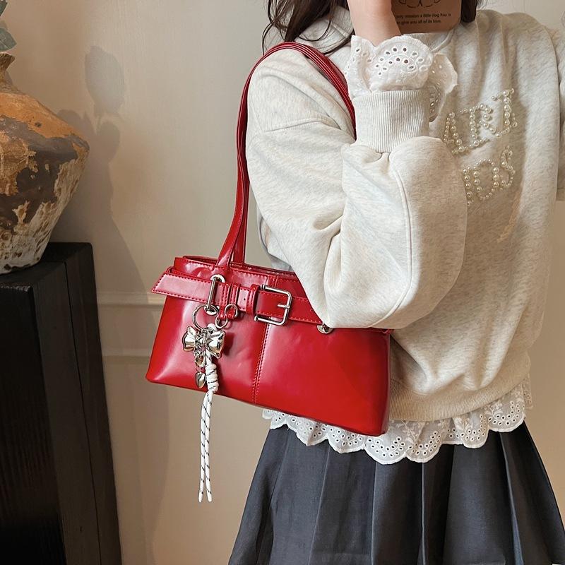 Retro Portable Commuter Bag Women's Spring Summer 2025 New Trendy Fashion Korean Underarm Bag Versatile Large Capacity Bag