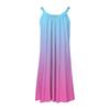 Women's Fashion Summer Beach Casual Print Sleeveless Cute Sling Dress
