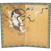 Wind and Thunder Gods" Folding Screen (Miniature Folding Screen / Small-Size Replica Screen)