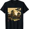 Japanese Temple Retro Vaporwave In Japan Harajuku 80's 90's T-Shirt(1)