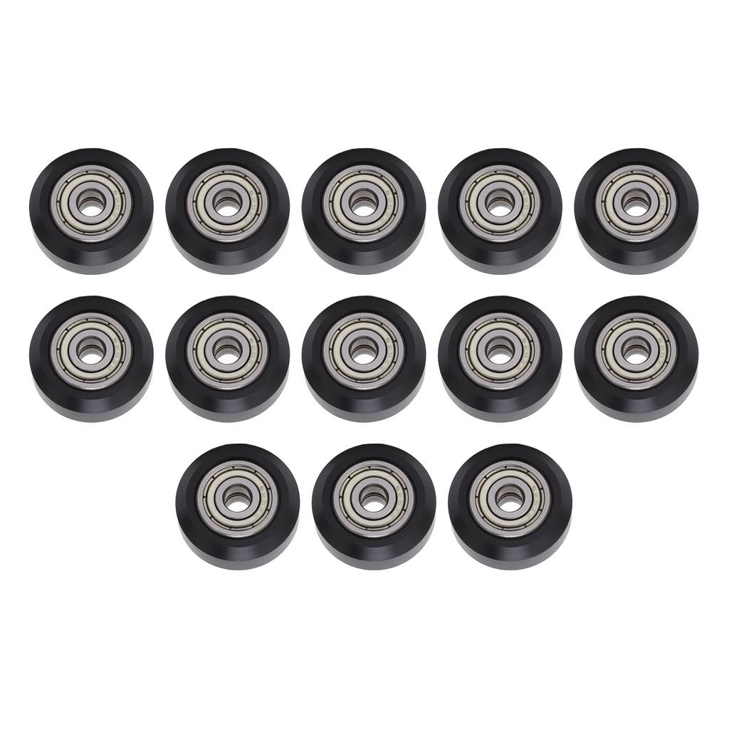 13Pcs 3D Printer Wheel Carbon Steel Bearing POM Pulley Accessory for CNC Machine
