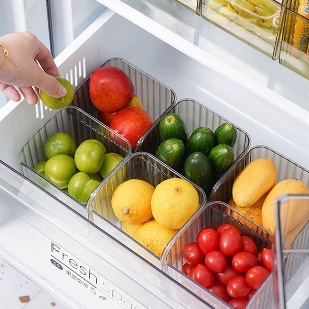 Velký Otvor Lednice Organizér Stojan Prohloubený Úložný Box na Potraviny Kvalitní Zásuvka do Lednice Kuchyň