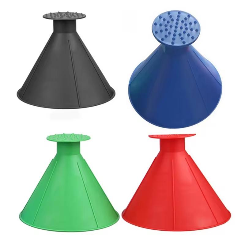 Auto Ice Scrape Funnel Car Window Glass Cleaning Tool Windshield Snow Remove Shovel Cleaning Brush Home Windows Glass Clean Tool