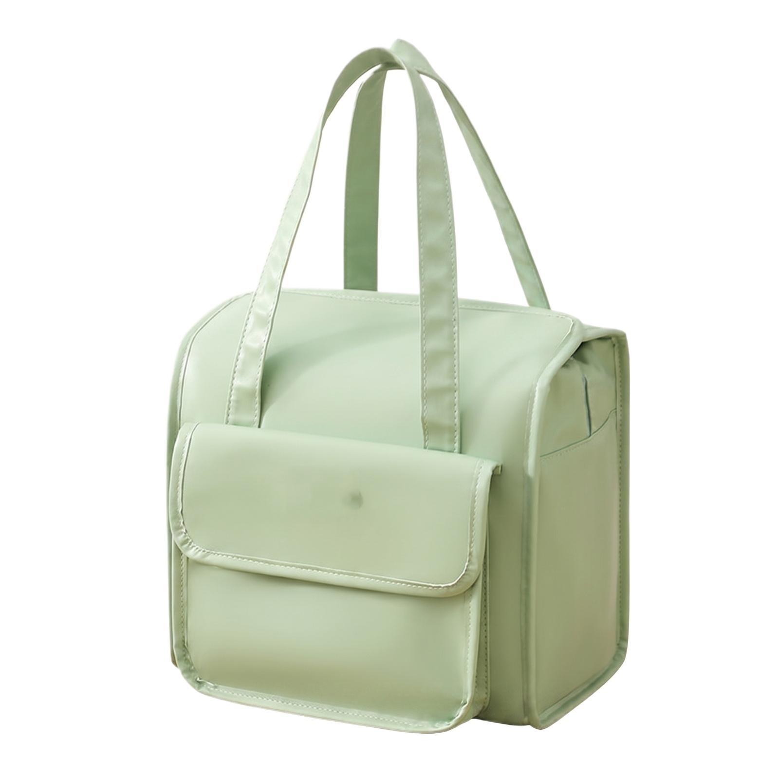 

Insulated Lunch Bag Portable Thermal Food Carrier with Handle Large Capacity Cooler Bag for Work School Travel Outdoor Use one size зелений
