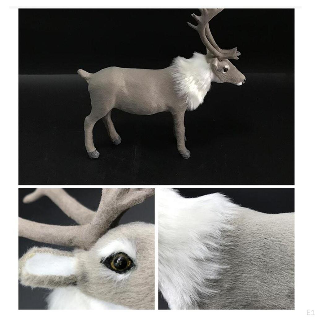 Deer Model Toys Early Educational for Party Home Winter Desktop Birthday Gifts
