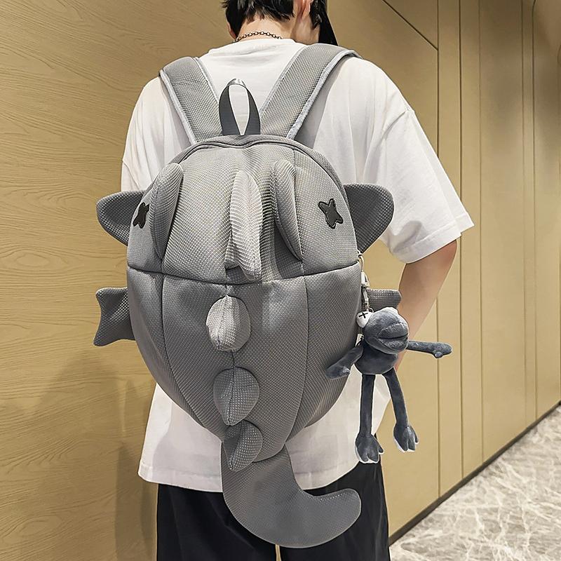 Cartoon Shark Backpack Student Schoolbag Travel Backpack