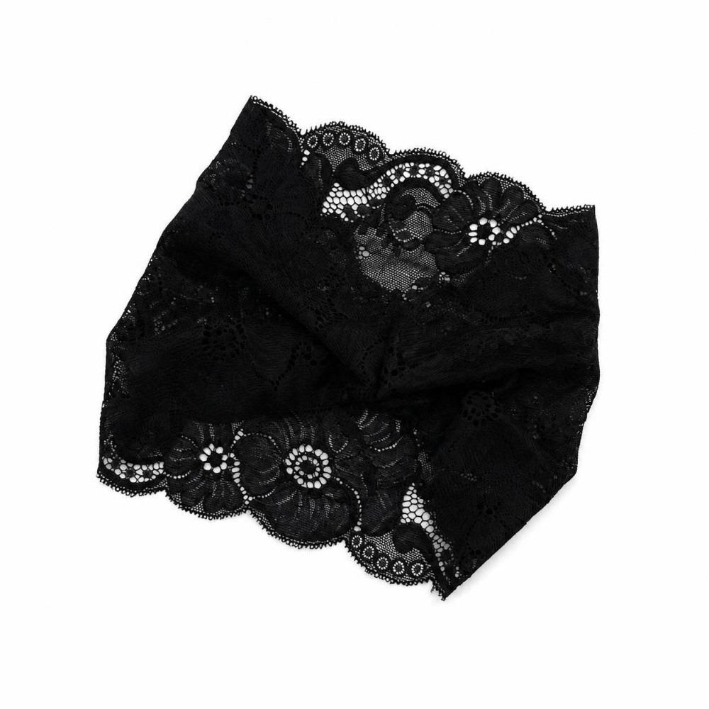 Thin Style Lace Ruffled Headband Elasticity Pleated Headband Floral Hair Accessory Party Wear