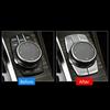 Matte Silver ABS Car Console Media Button Sticker For BMW 5 G30 17 18 20 21 22