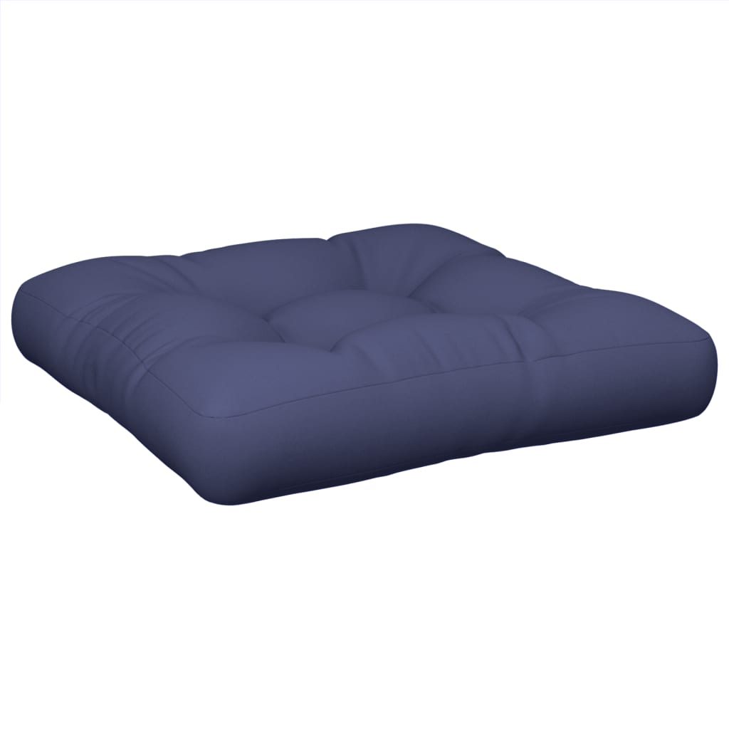 Pallet Cushion Navy Blue 58 x 58 x 10 cm Oxford Fabric
