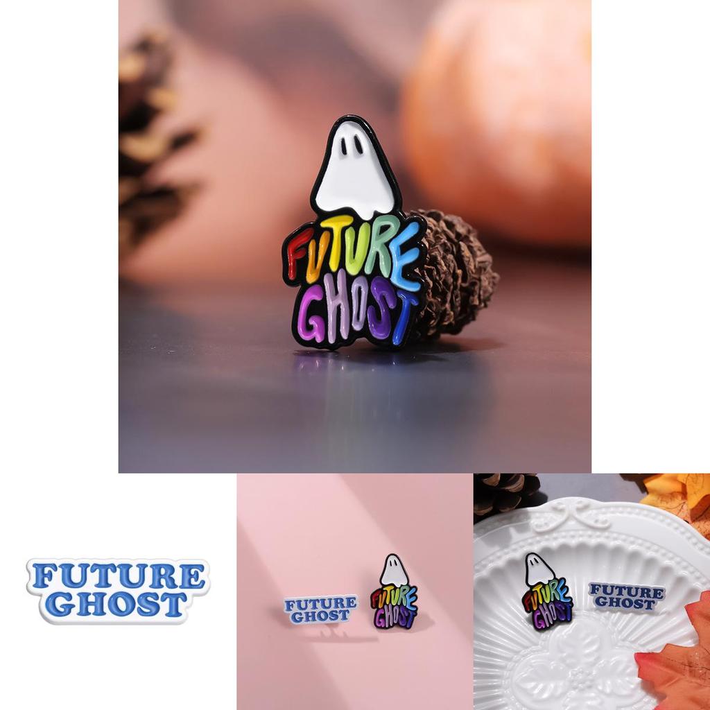 Ghost Fashionable Colorful Brooch Pin Ideal For Sweater And Jacket Decoration For All Genders
