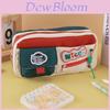 Cute Canvas Pencil Bag With Drawstrings Large Capacity For Students And Girls