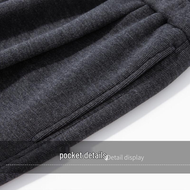 Men's Wool-Blend Thermal Straight-Leg Casual Trousers