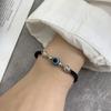 Fashion Retro Braided Woven Tortoise Flower Hand Rope Demon Eye Bracelet Lucky Bracelet For Women